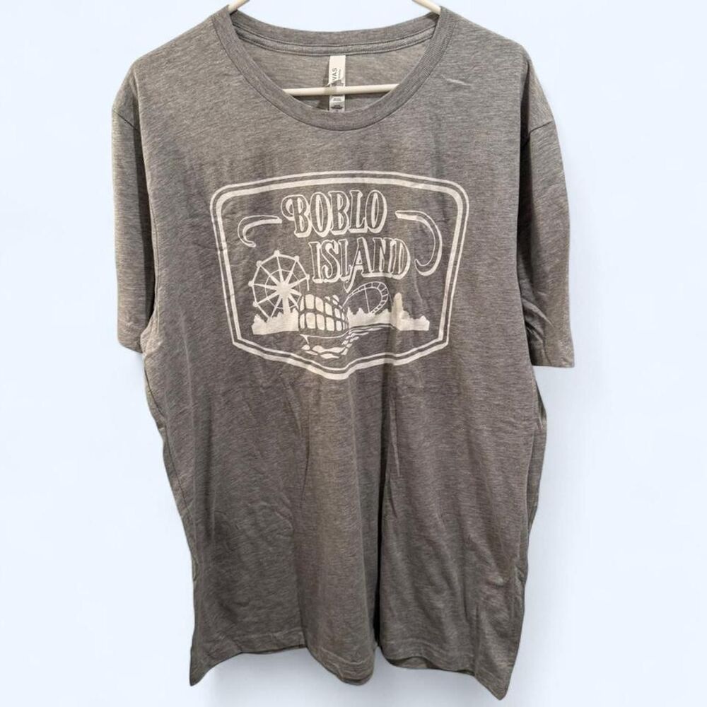 Vintage Boblo Island grey cotton t-shirt Size XL #summer